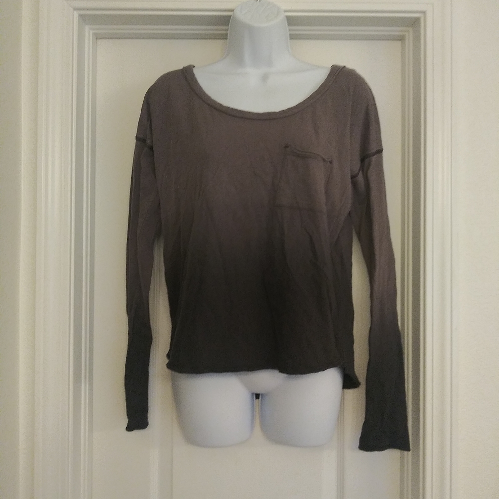 Free People Beach Burnout Long Sleeve Top
